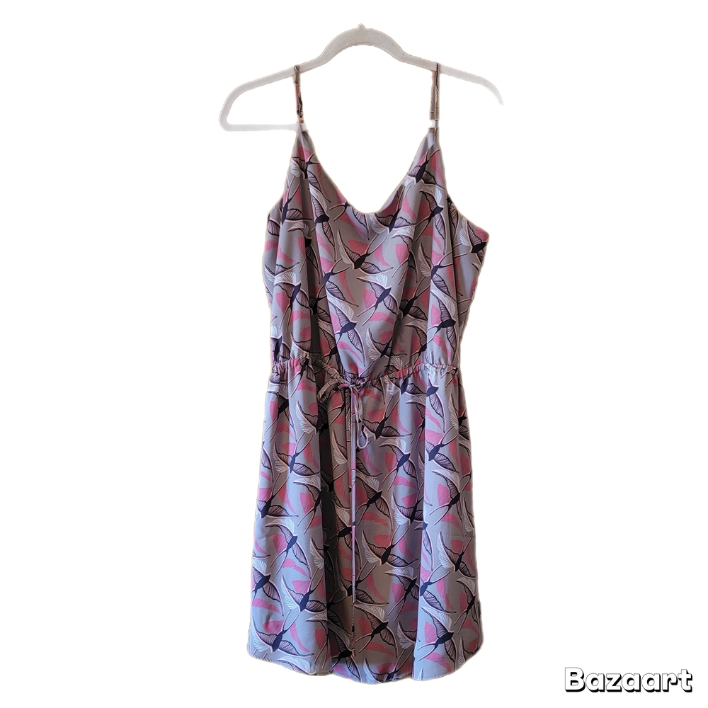 Apt 9 Dress Womens Gray Birds Sleeveless